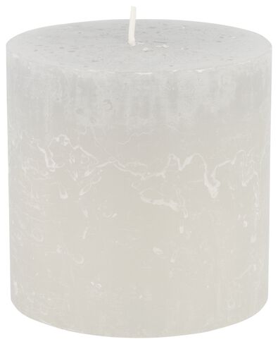 bougies rustiques gris clair gris clair - 1000025587 - HEMA