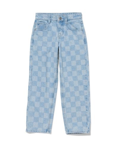 Karierte Kinderjeans - 30786538 - HEMA