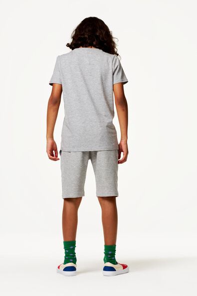 t-shirt enfant gris chiné - 1000020098 - HEMA
