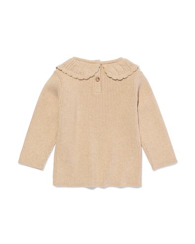 pull maill&eacute; avec col pour b&eacute;b&eacute; sable sable - 33073960SAND - HEMA