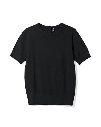 Damen-Feinstrickpullover Fally schwarz schwarz - 1000027535 - HEMA