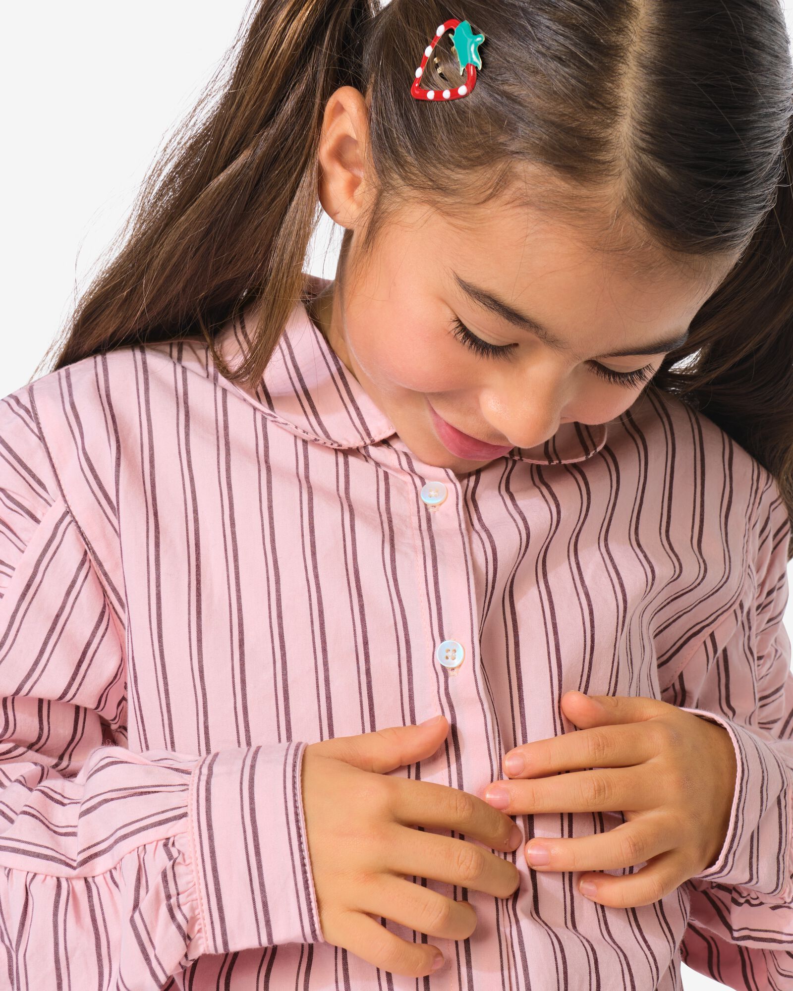 kinderblouse strepen roze roze - 30837007PINK - HEMA