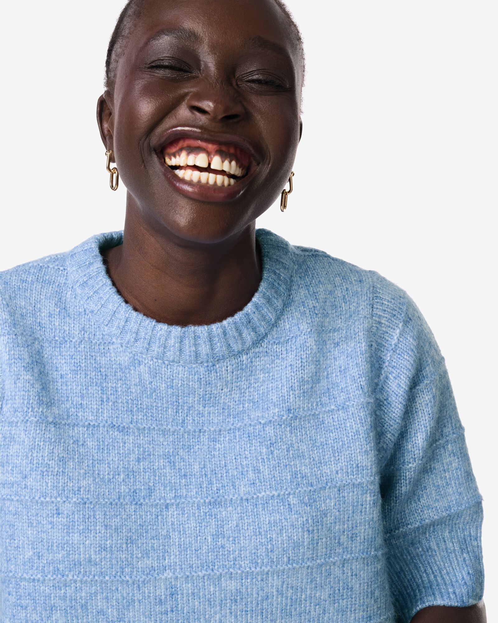 Damenpullover Fyra, gestrickt blau blau - 36207260BLUE - HEMA