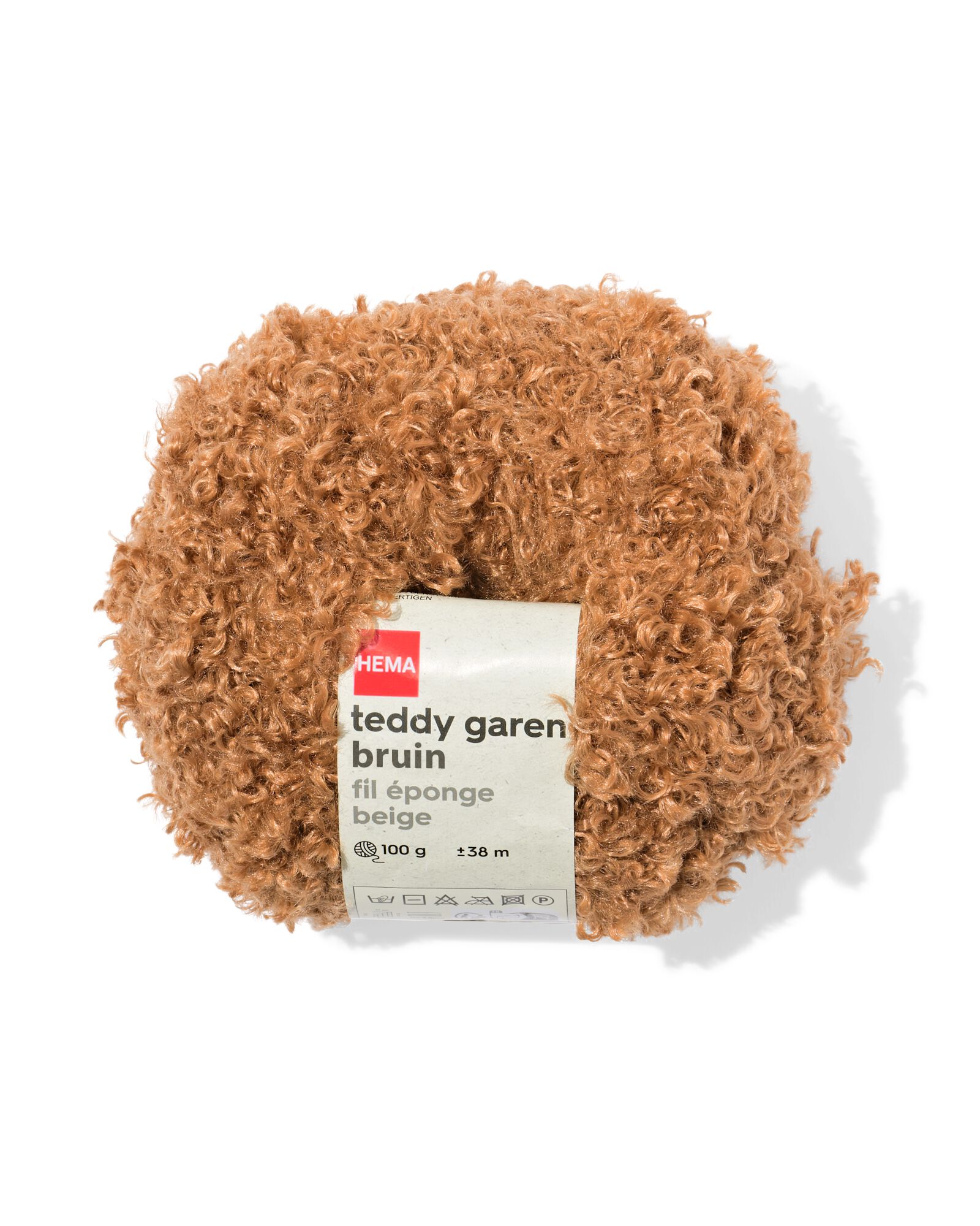 Teddygarn, 100 g, 38 m, Braun - 60702873 - HEMA
