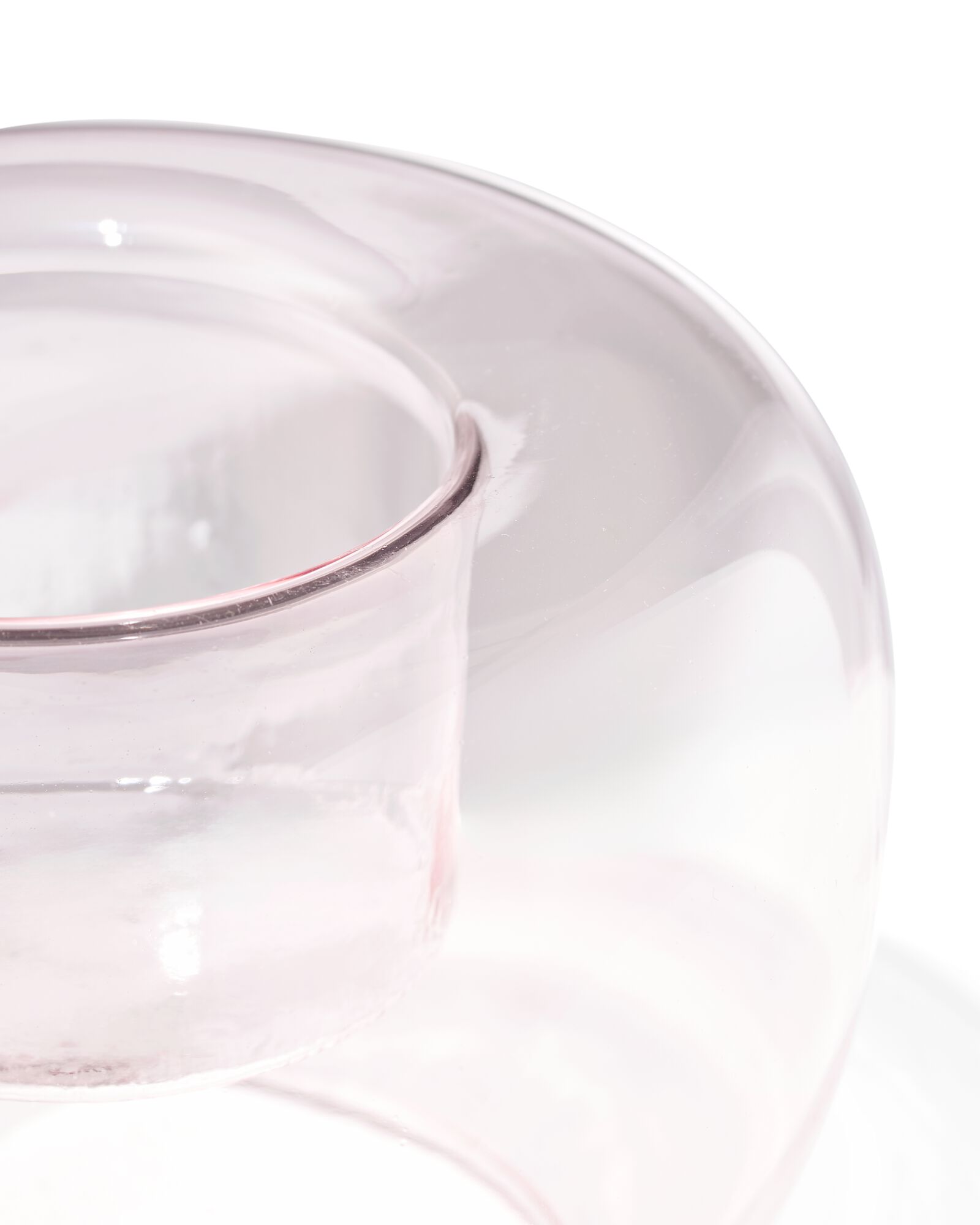 photophore verre r&eacute;tro rose - 13325050 - HEMA