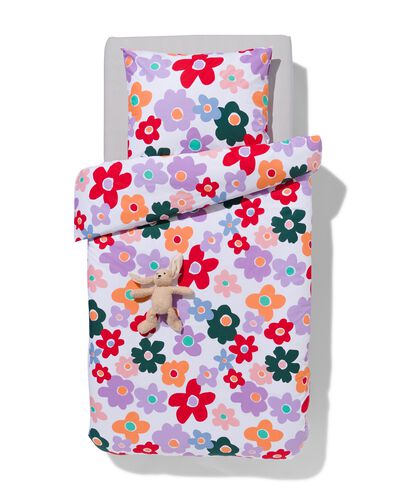 Kinderbettbezug 140 &times; 200 cm weiche Baumwolle Blumen - 5730216 - HEMA