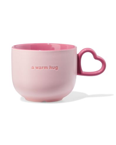 tasse 480 ml c&eacute;ramique avec anse c&oelig;ur lilas - 61100250 - HEMA