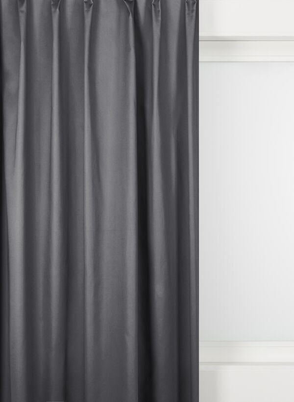 gordijnstof Joure semi-verduisterend antraciet antraciet - 2000000134 - HEMA