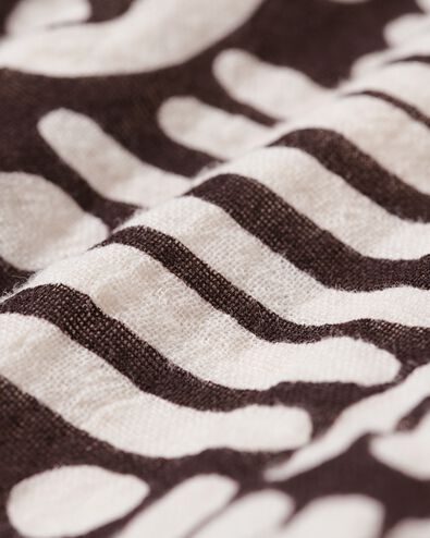 robe enfant trap&egrave;ze mousseline abstrait marron fonc&eacute; marron fonc&eacute; - 30848505DARKBROWN - HEMA