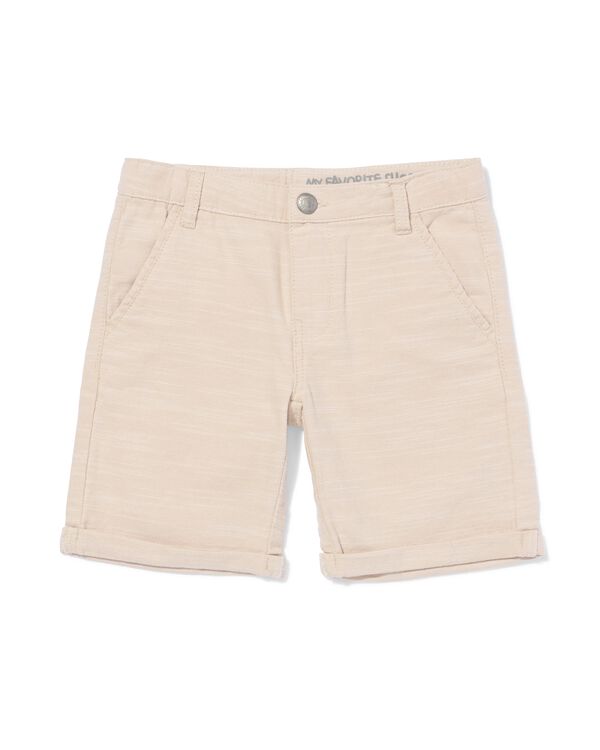 kindershort regular fit ecru ecru - 30716101ECRU - HEMA