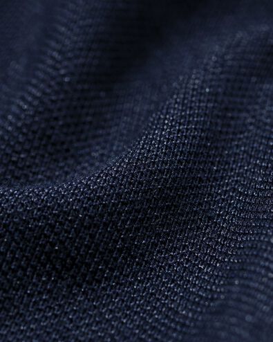 herenoverhemd Billy piqu&eacute; donkerblauw donkerblauw - 2101770DARKBLUE - HEMA