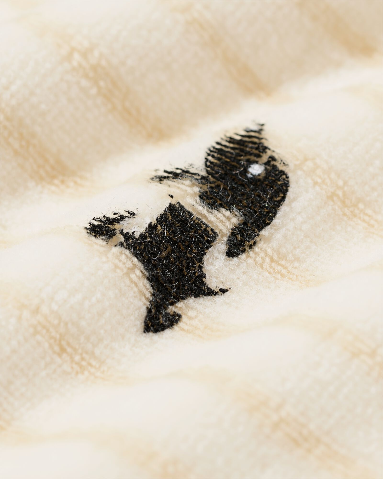 Takkie newborn kledingset comfy fit velours strepen &eacute;cru &eacute;cru - 33442220ECRU - HEMA