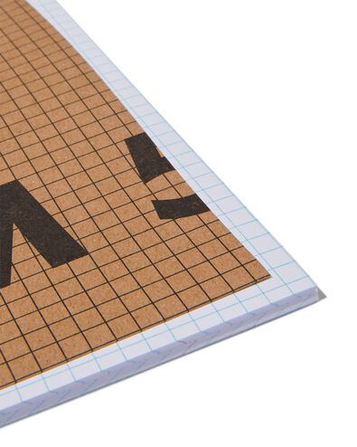 3 cahiers A4 &agrave; carreaux 5 mm - 14170055 - HEMA