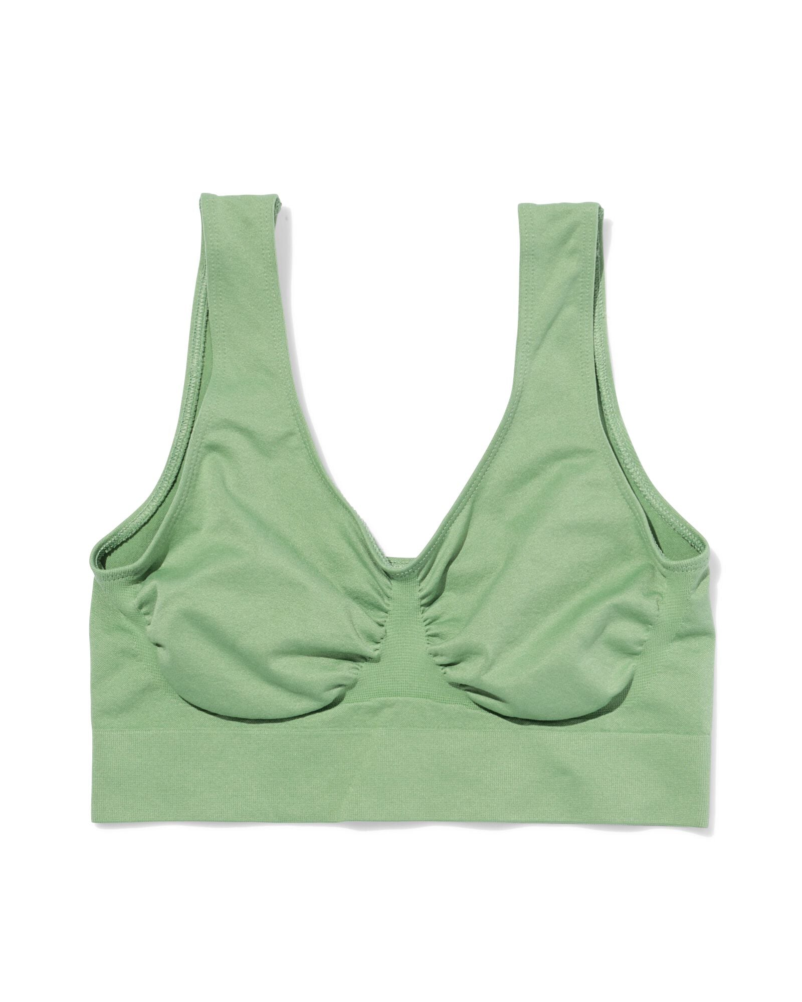 haut non pr&eacute;form&eacute; sans armature ni couture vert vert - 21805770GREEN - HEMA