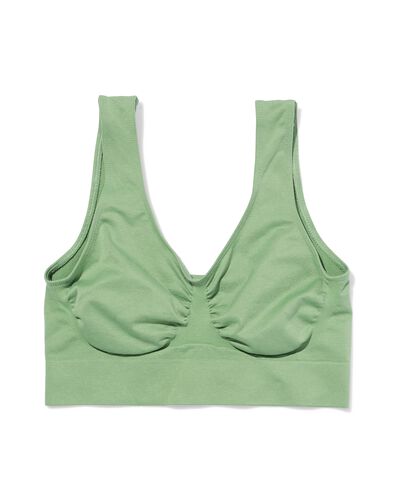 haut non pr&eacute;form&eacute; sans armature ni couture vert vert - 21805770GREEN - HEMA