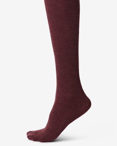 collants pour dames 100 deniers coton bordeaux bordeaux - 4072135BURGUNDYRED - HEMA