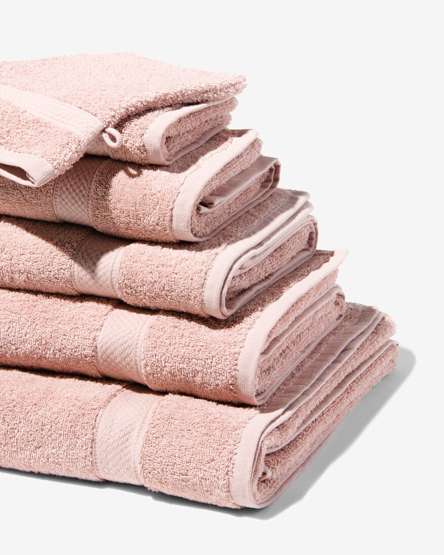 serviettes de bain - qualité supérieure rose pâle rose pâle - 1000031275 - HEMA