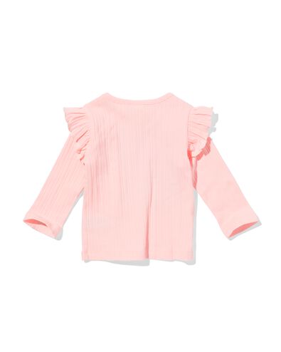 baby T-shirt ajour lichtroze lichtroze - 33069870LIGHTPINK - HEMA