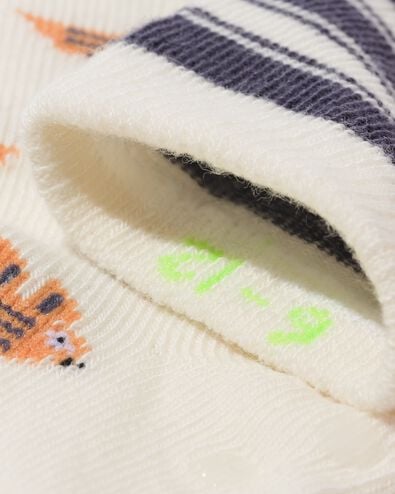 chaussettes bébé hiboux - 5 paires beige beige - 4731030BEIGE - HEMA