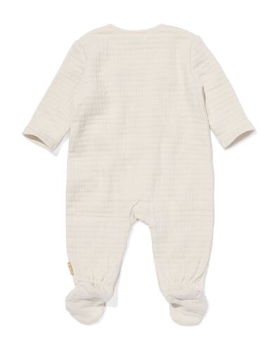 Newborn-Strampler mit F&uuml;&szlig;chen ecru ecru - 33480010ECRU - HEMA