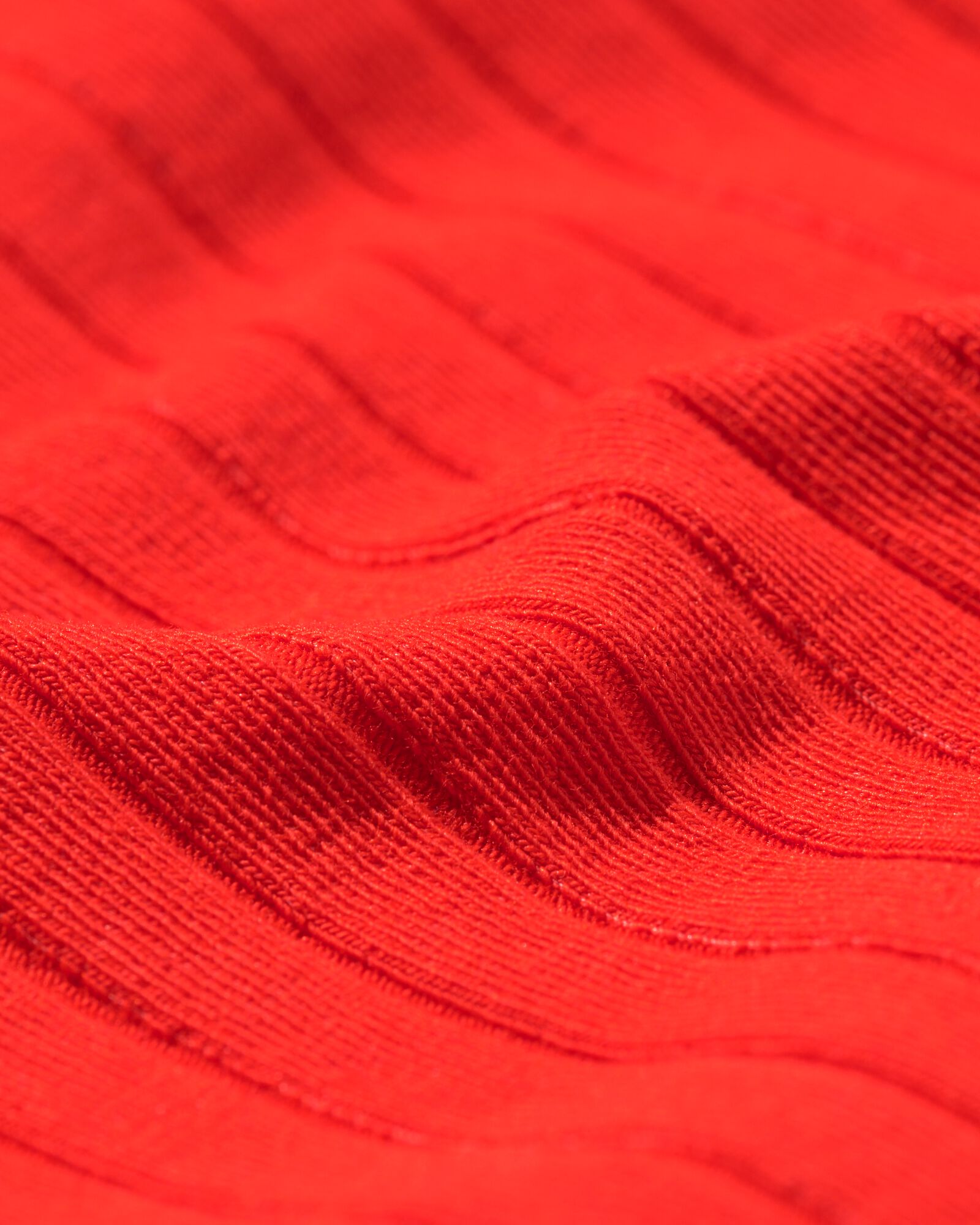 Damen-Top Caro, Ripp rot - 36251185RED - HEMA