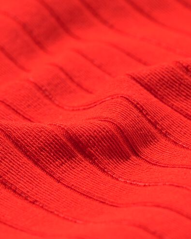 Damen-Top Caro, Ripp rot - 36251185RED - HEMA