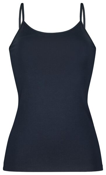 Damen-Hemd mit Spaghettiträgern dunkelblau dunkelblau - 1000021800 - HEMA