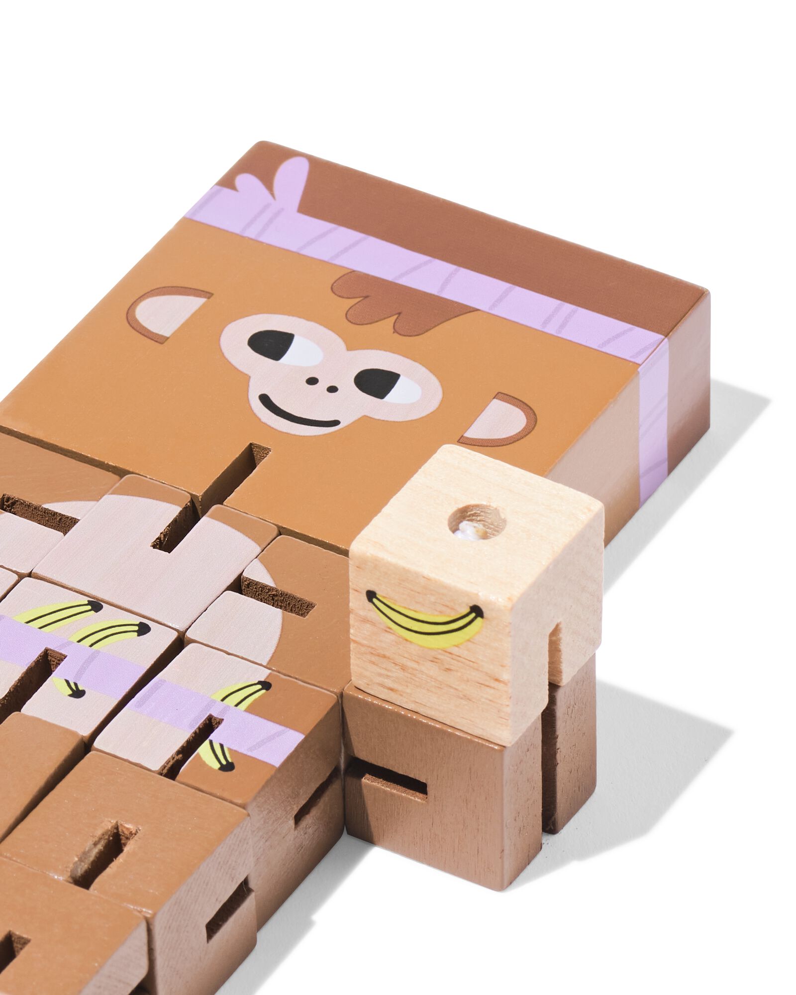 poup&eacute;e puzzle 14x2x28,5cm bois - 15100486 - HEMA