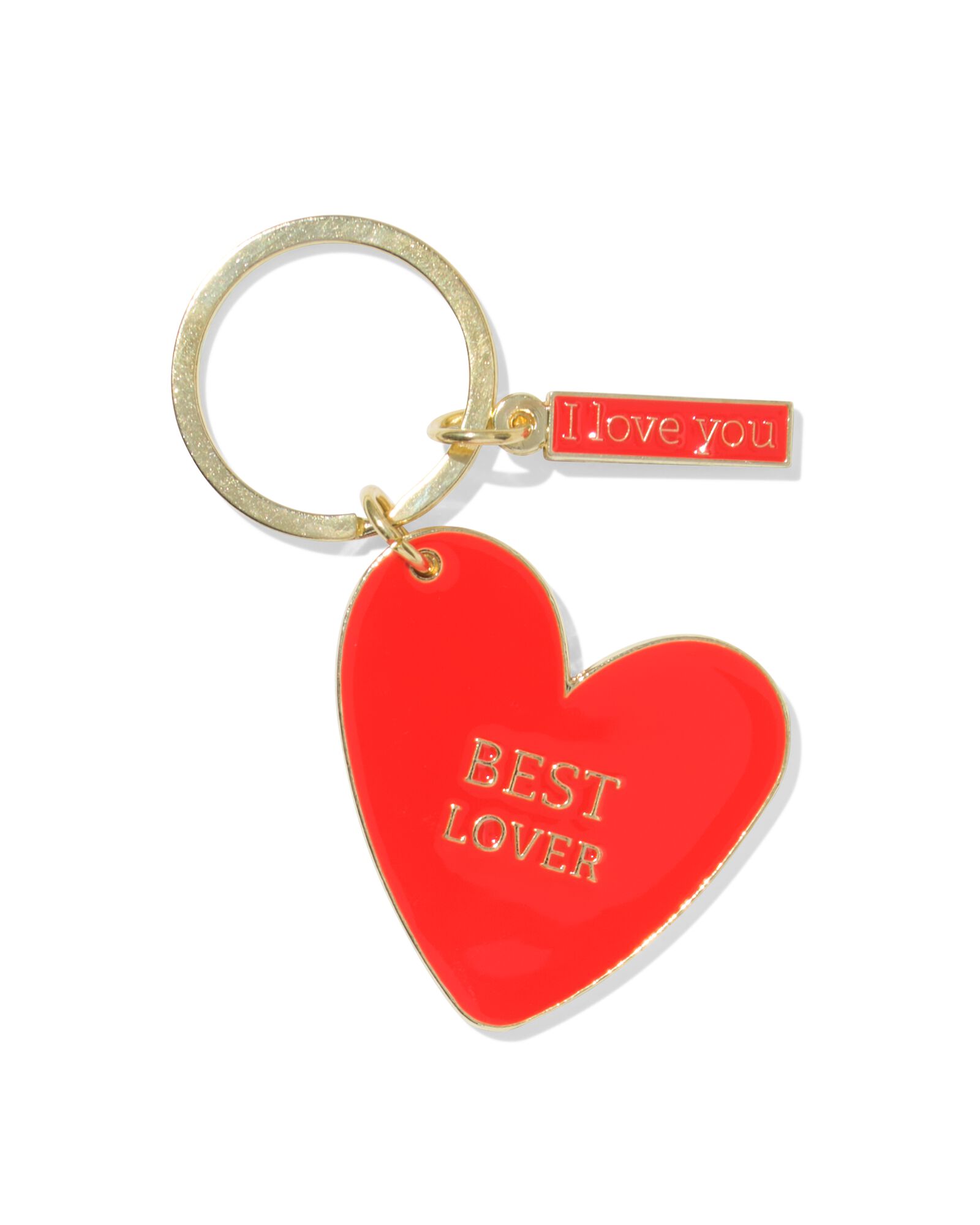 sleutelhanger 5x4.5cm hart liefde - 60800259 - HEMA