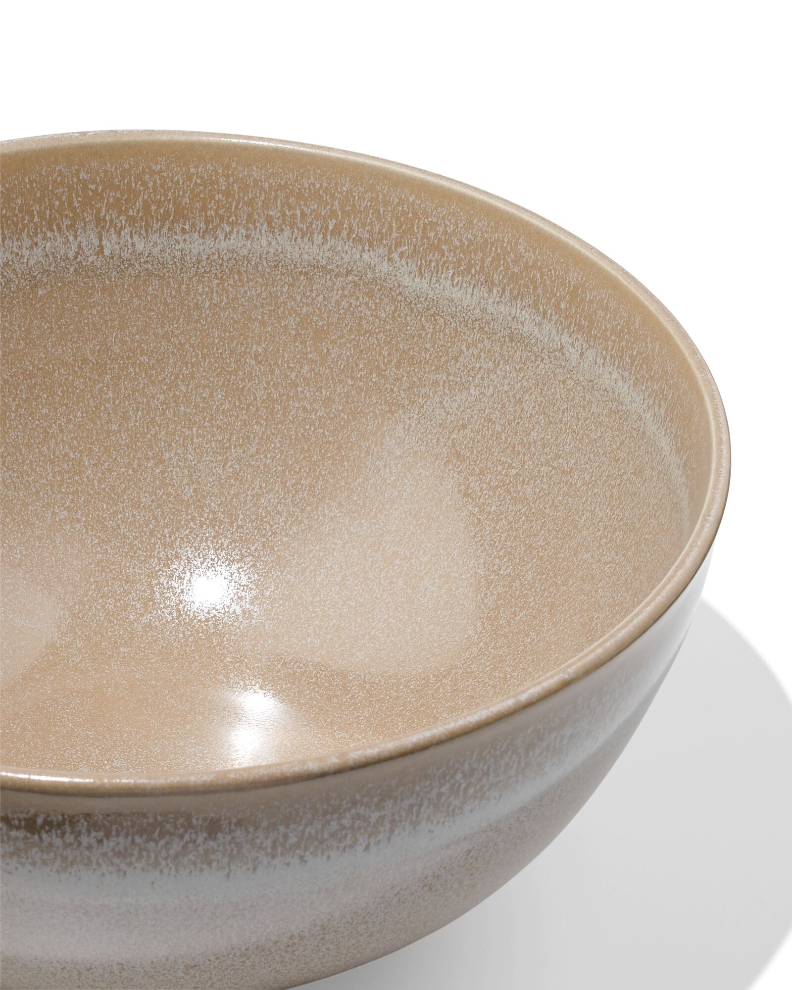 plat &agrave; salade &Oslash;22 cm Monaco &eacute;mail r&eacute;actif brun clair - 9650201 - HEMA