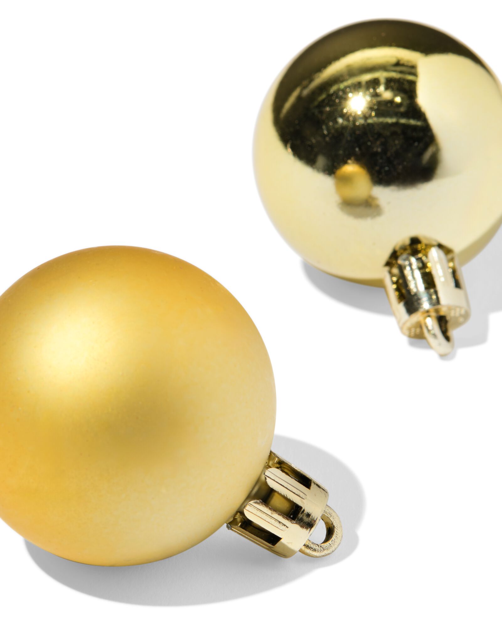 kerstballen set 4.1cm plastic goud - 9 stuks - 25101436 - HEMA
