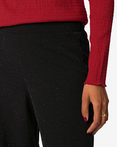 pantalon femme Wani &agrave; paillettes noir noir - 36248540BLACK - HEMA