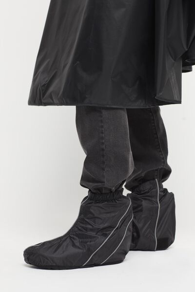 couvre-chaussures pluie pliant noir 42/46 - 34460112 - HEMA