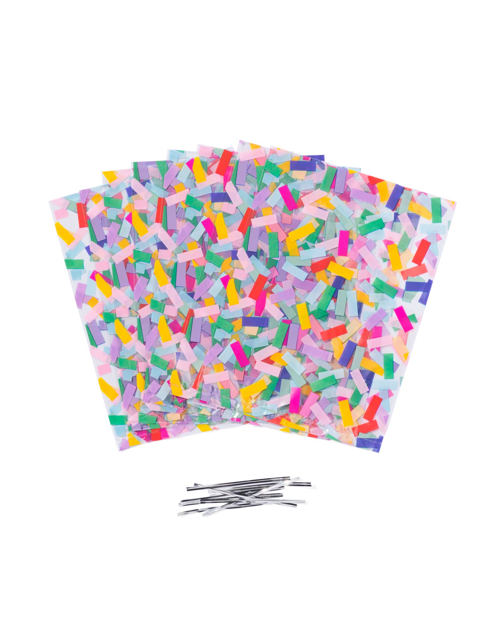 sachets anniversaire &agrave; rayures color&eacute;es - lot de 8  - 14270059 - HEMA