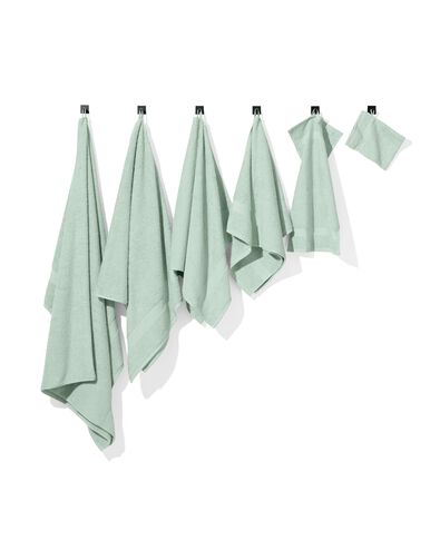 serviette de bain - 50 x 100 cm - qualité épaisse - vert poudré vert clair serviette 50 x 100 - 5210080 - HEMA