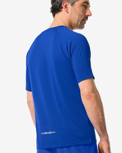 heren sportshirt blauw blauw - 36030129BLUE - HEMA