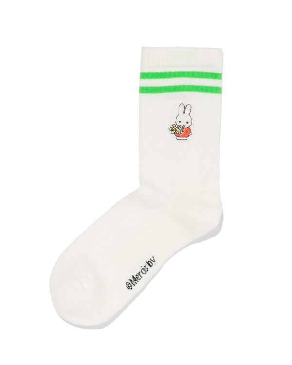 nijntje sokken bloemen voor kids en volwassenen gebroken wit gebroken wit - 4120700OFFWHITE - HEMA