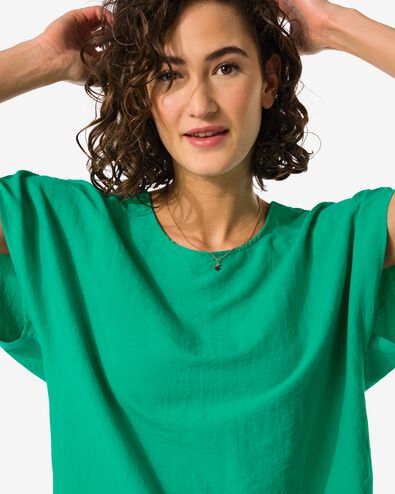 Damen-T-Shirt Spice grün XL - 36356434 - HEMA