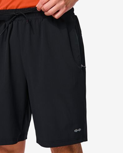 pantalon de sport court homme noir XL - 36090245 - HEMA