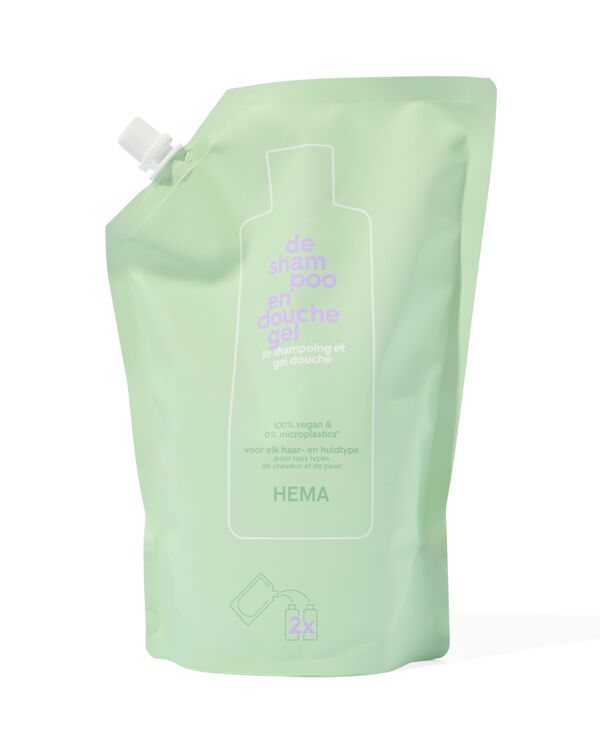 recharge shampoing et gel douche 1000ml - 11300807 - HEMA