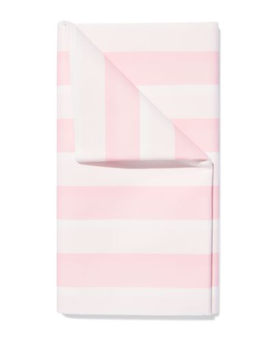 Tischdecke 220 &times; 138 cm Papier gestreift Rosa - 14250333 - HEMA