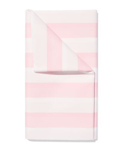 Tischdecke 220 &times; 138 cm Papier gestreift Rosa - 14250333 - HEMA