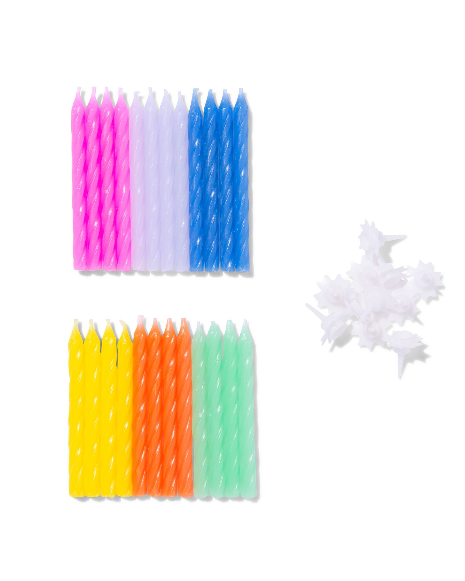 bougie g&acirc;teau 24 pi&egrave;ces  - 14250179 - HEMA