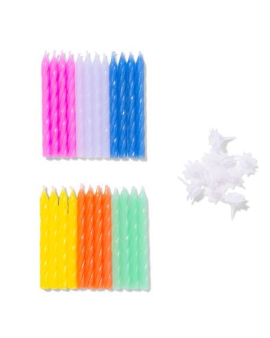 bougie g&acirc;teau 24 pi&egrave;ces  - 14250179 - HEMA