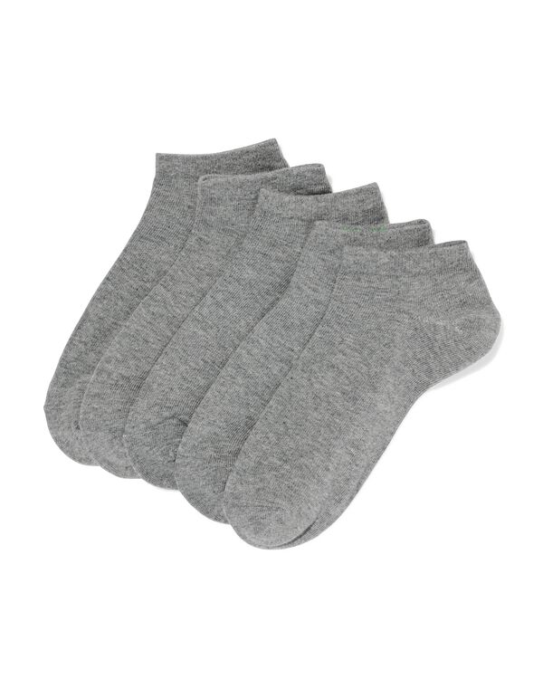 5er-Pack Damen-Kurzsocken graumeliert graumeliert - 1000026991 - HEMA