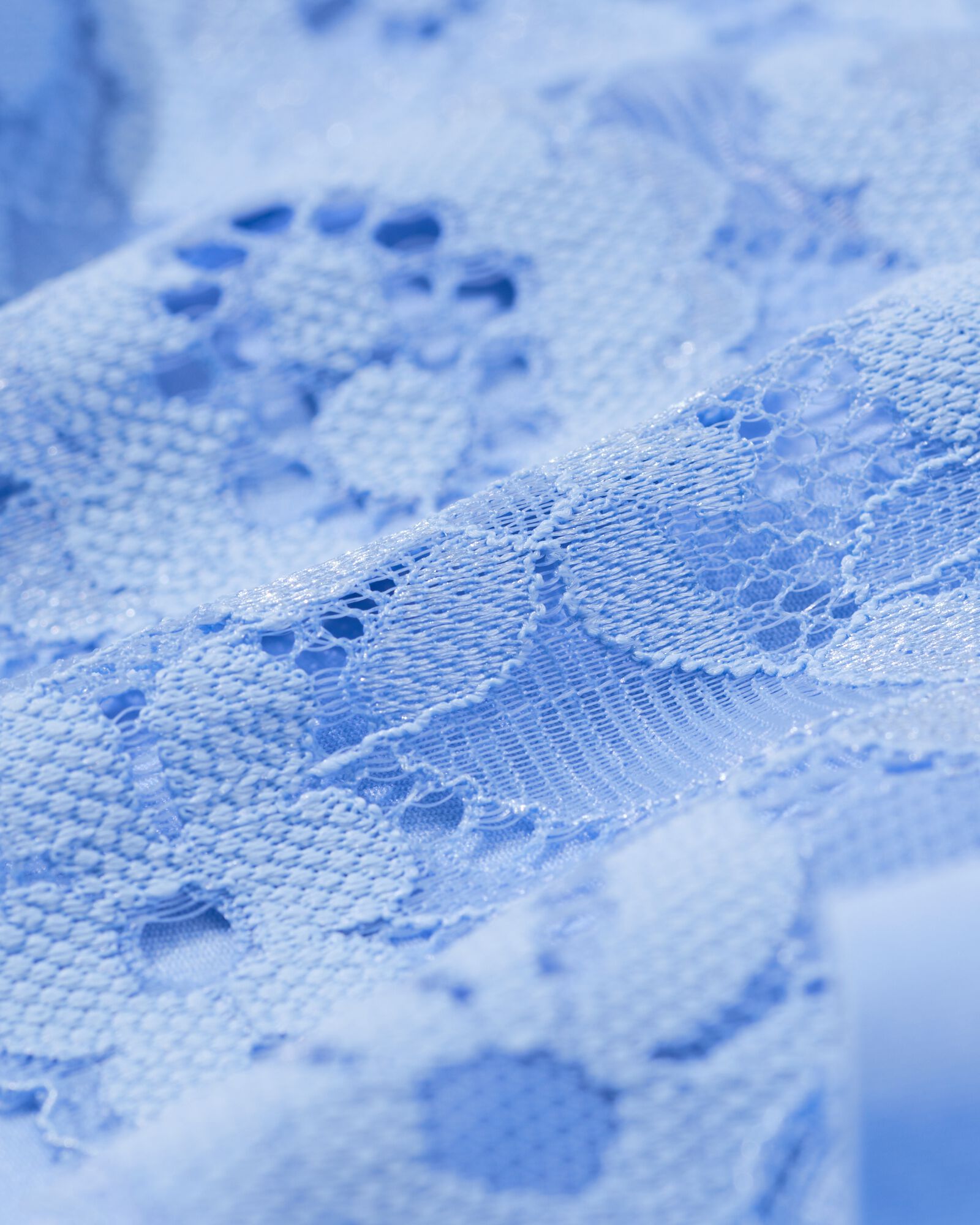 slip br&eacute;silien femme microfibre avec dentelle bleu - 19600714BLUE - HEMA