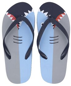 claquettes enfant requins bleu bleu - 1000026834 - HEMA