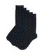 5er-Pack Herren-Socken, mit Baumwolle, Punkte dunkelblau dunkelblau - 1000030647 - HEMA