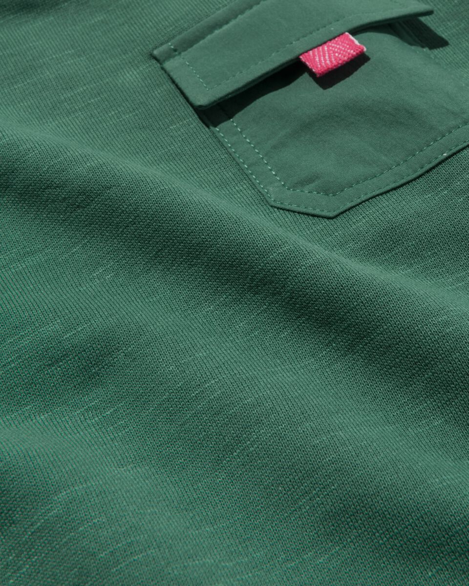 sweat-shirt enfant avec poche de poitrine vert 98/104 - 30757652 - HEMA