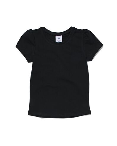Kinder-T-Shirt schwarz 134/140 - 30843954 - HEMA